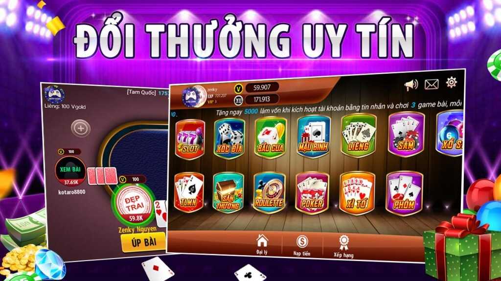 16 game bai doi thuong